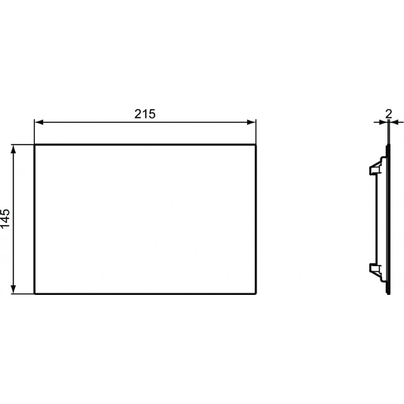 Ideal standard Plaque d’inspection pour commande déportée Chromé mat Septa Pro R0137J Kobleo Ideal standard Plaque d’inspection pour commande déportée Chromé mat Septa Pro R0137J Kobleo