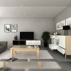 Emuca Tiroir extérieur 3100212 Concept 30kg en acier blanc Kobleo