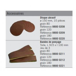 Scheppach Ponceuse à bande Diam 150mm 370 W BTS 800 Scheppach Kobleo
