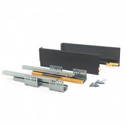 Emuca Kit tiroir cuisine Concept H105mm prof 400mm fermeture amortie Acier G Kobleo