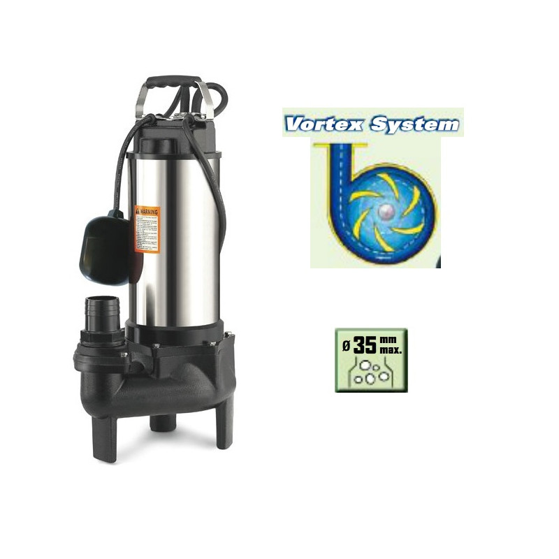 Ribiland Pompe immergée de relevage des eaux vannes VORTEX 750W PRPVC751V Kobleo Ribiland Pompe immergée de relevage des eaux vannes VORTEX 750W PRPVC751V Kobleo