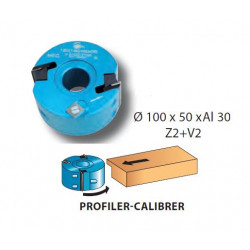 Leman Porte-outils à profiler / feuillurer diam 100mm al 30 Ht 50mm Z2+V2 09 Leman Kobleo