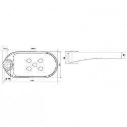 Bossini Porte-savon chromé 163032 Bossini Kobleo