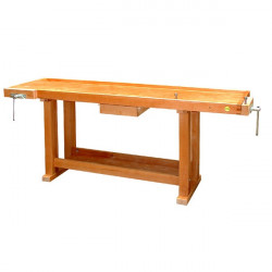 Outifrance Etabli bois de menuisier L2m 1 tiroir avec presse Outifrance Kobleo Outifrance Etabli bois de menuisier L2m 1 tiroir avec presse Outifrance Kobleo