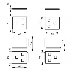 Thirard Porte-cadenas acier chromé 30350 Thirard Kobleo