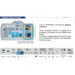 Gys Poste de soudure MIG-MAG 230V 140A SMARTMIG 142 Gys Kobleo Gys Poste de soudure MIG-MAG 230V 140A SMARTMIG 142 Gys Kobleo