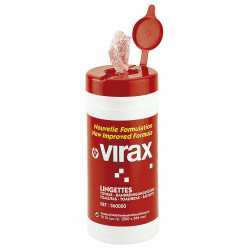 Virax Pot de 70 lingettes nettoyantes pour mains odeur citron Kobleo