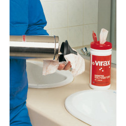 Virax Pot de 70 lingettes nettoyantes pour mains odeur citron Kobleo Virax Pot de 70 lingettes nettoyantes pour mains odeur citron Kobleo