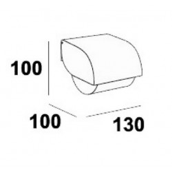 Inda Porte-papier toilette en laiton chromé Inda Kobleo