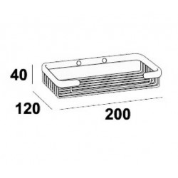 Inda Porte-savon mural chromé Inda Kobleo