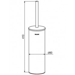 Delabie Pot à balai inox à poser Kobleo
