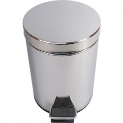 JVD Poubelle à pédale en inox 3L Kobleo