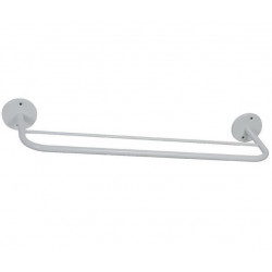Pellet Porte-serviette blanc double fixe 539 mm Kobleo