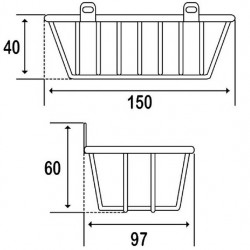 Godonnier Porte-savon entraxe 82 mm blanc Kobleo