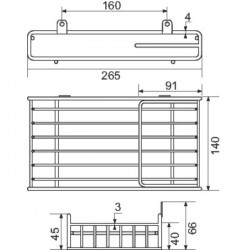 Godonnier Porte-savon entraxe 165 mm chromé Godonnier Kobleo