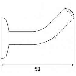 Godonnier Porte-peignoir piton blanc Kobleo