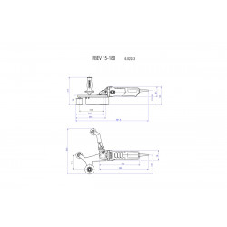 Metabo Ponceuse à tube 180mm 1550W RBE 15-180 Set Kobleo