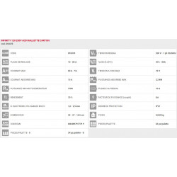 Telwin Poste de soudure MMA DC 2,3 kW 72V INFINITY 120 Telwin Kobleo