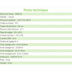 Telwin Poste à souder portable MIG-MAG 145A Bimax 4165 Telwin Kobleo