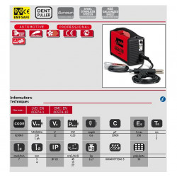 Telwin Poste de soudure par point 230V 250W ALUCAR 5100 Telwin Kobleo