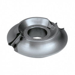 Leman Porte-outils 1/4 rond 140x50mm plaquettes interchangeables 2 dents 910 Leman Kobleo