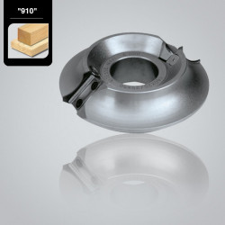 Leman Porte-outils 1/4 rond 140x50mm plaquettes interchangeables 2 dents 910 Leman Kobleo