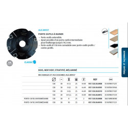 Leman Porte-outils à rainer fraise extensible 8/155 diam 150 937150300815 Leman Kobleo