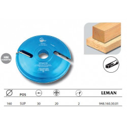 Leman Porte-outils plate-bande Sup diam.160 Al.30 Ep.20 z2 948.160.30.01 Leman Kobleo