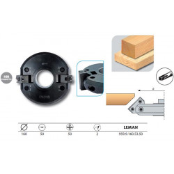 Leman Porte-outils à inclinaison variable diam 160 Al 50 Ep 50 z2 9599160535 Leman Kobleo