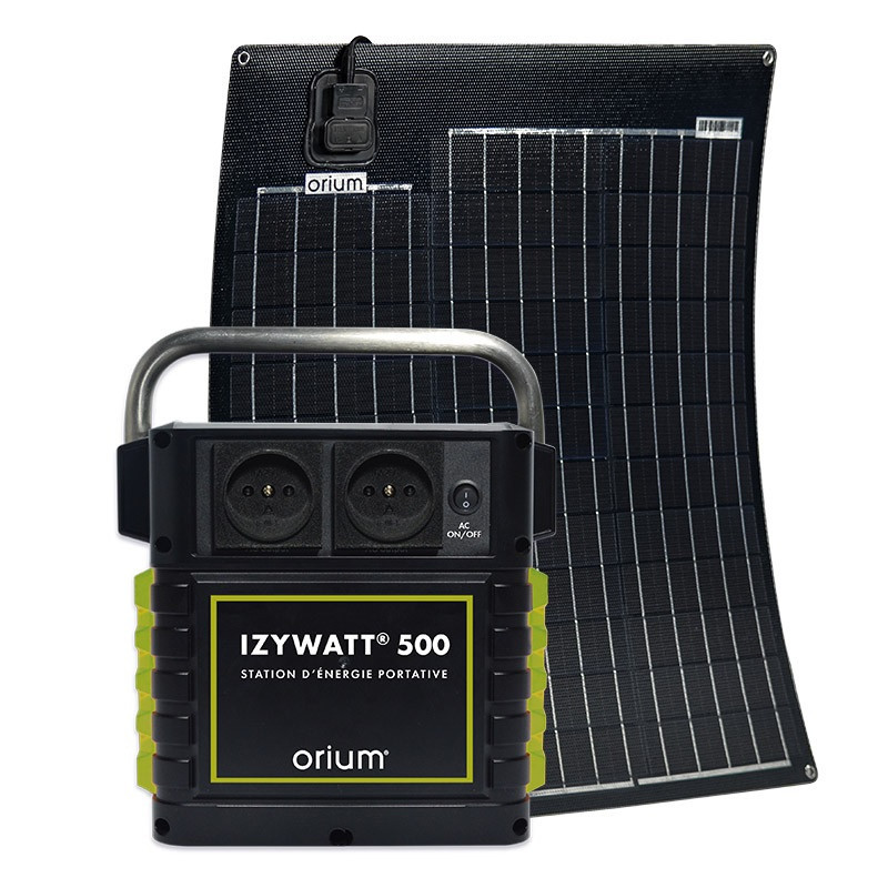 Orium Pack station d'énergie Izywatt 500 et panneau solaire 50W Kobleo