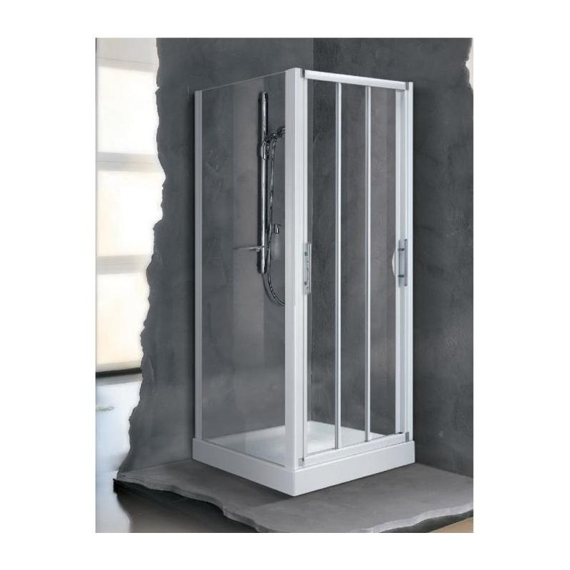 Novellini Porte coulissante 3 panneaux transparent 114 à 120 cm Lunes P LUN3P114 Novellini Kobleo