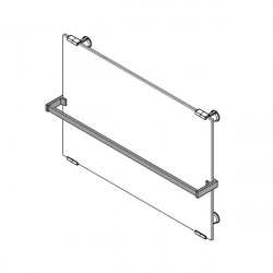 Novellini Porte-serviette 1250x600 mm chrome R80SOLP125-K Kobleo