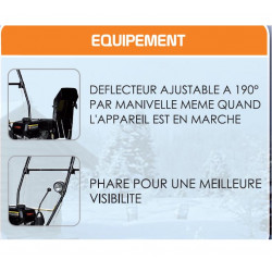 Mecafer Fraise neige thermique 65Cv 196cm3 (1700M2/H) autopropulsée éclairage Kobleo Mecafer Fraise neige thermique 65Cv 196cm3 (1700M2/H) autopropulsée éclairage Kobleo