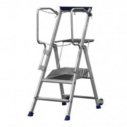 Duarib Plate-forme individuelle en aluminium 2 marches hauteur de travail 245 Duarib Kobleo