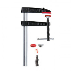 Bessey Presse à vis en fonte et acier TG 400/120 mm avec poignée à garrot KN  Kobleo