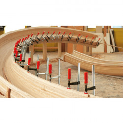 Bessey Presse à vis en fonte et acier TG 400/120 mm avec poignée à garrot KN  Kobleo