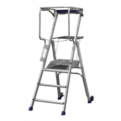 Duarib Plate-forme individuelle en aluminium 3 marches hauteur de travail 270 Duarib Kobleo