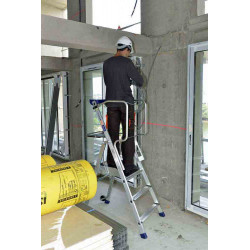 Duarib Plate-forme individuelle en aluminium 3 marches hauteur de travail 270 Duarib Kobleo