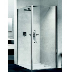 Novellini Porte douche pivotante 87-91xH200 cmVerre transparent profilé chrome Y Kobleo