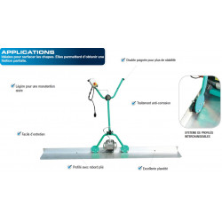 Imer Règle vibrante monophasé 3m Imer Kobleo