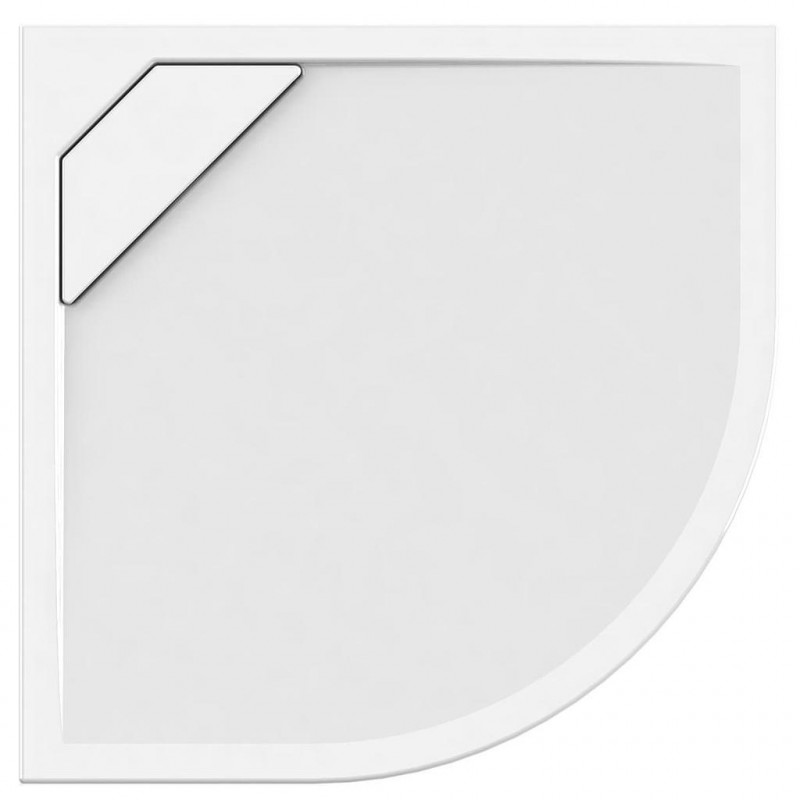 Allibert Receveur de douche 1/4 rond 90 x 90 x 4,5 cm blanc Puretex Kobleo