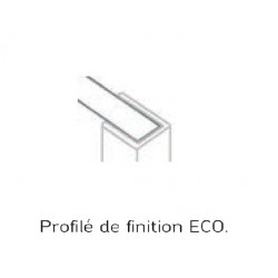 Akw Profilé de finition en aluminium satiné ECO Kobleo