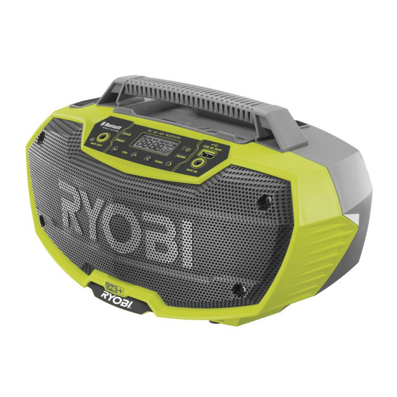 Ryobi Radio de chantier R18RH-0 stéréo 18V One+ AM/FM bluetooth Usb Ryobi Kobleo