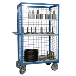 Fimm Servante grillagée 3 côtés sans toit charge 500 kg 1200x800mm Diam rou Kobleo