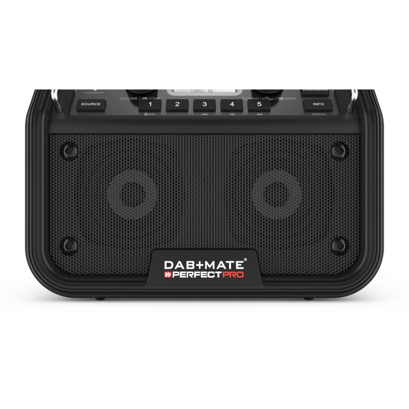 Perfect Pro Radio de chantier Dabmate rechargeable Usb IPX4 Perfect Pro Kobleo Perfect Pro Radio de chantier Dabmate rechargeable Usb IPX4 Perfect Pro Kobleo
