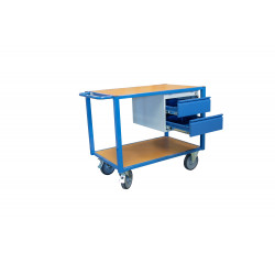 Fimm Servante d'atelier équipée charge 500 kg 2 tiroirs 1000x700mm roues 20 Fimm Kobleo