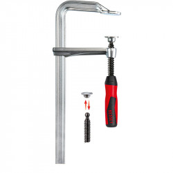 Bessey Presse à vis tout acier avec poignée bi-matière GZ-2K 800/120 GZ80-12 Bessey Kobleo