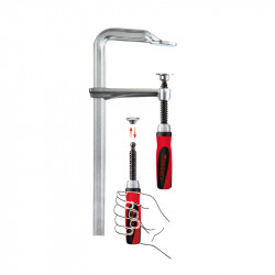 Bessey Presse à vis tout acier avec poignée bi-matière GZ-2K 800/120 GZ80-12 Bessey Kobleo