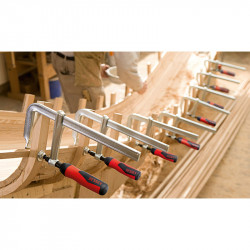 Bessey Presse à vis tout acier avec poignée bi-matière GZ-2K 800/120 GZ80-12 Bessey Kobleo