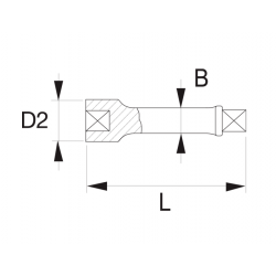 Bahco Rallonge cliquet 1 100 mm phosphatée K9560G-0 Bahco Kobleo